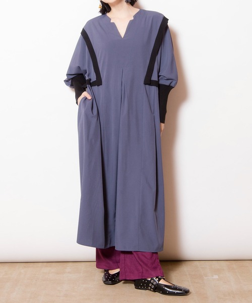 OSMOSIS（オズモーシス）の「ドルマンタックワンピース（ワンピース・レディース・カーキ/ブルーグレー/ブラック・ONE SIZE）」の20枚目の写真