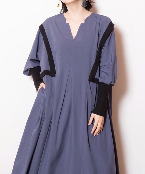 OSMOSIS（オズモーシス）の「ドルマンタックワンピース（ワンピース・レディース・カーキ/ブルーグレー/ブラック・ONE SIZE）」の14枚目の写真