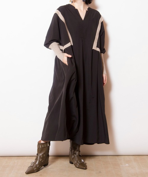 OSMOSIS（オズモーシス）の「ドルマンタックワンピース（ワンピース・レディース・カーキ/ブルーグレー/ブラック・ONE SIZE）」の11枚目の写真