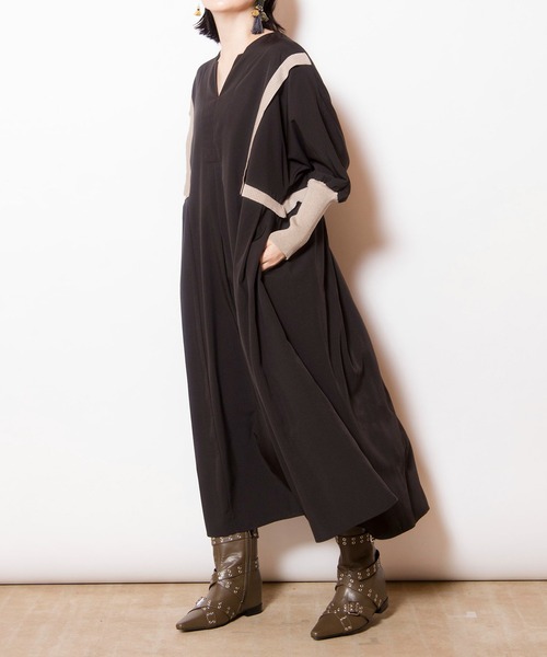 OSMOSIS（オズモーシス）の「ドルマンタックワンピース（ワンピース・レディース・カーキ/ブルーグレー/ブラック・ONE SIZE）」の10枚目の写真