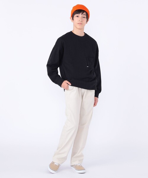 SHIPS(シップス)の「【WEB限定】SHIPS KIDS:100~160cm / NEW マイクロ ロゴ スウェット(スウェット・キッズ・ベージュ/ライトブルー/ブラック/グレー・100/110/120/130/140/150/160)」の15枚目の写真