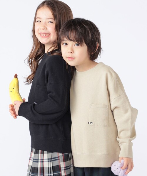SHIPS(シップス)の「【WEB限定】SHIPS KIDS:100~160cm / NEW マイクロ ロゴ スウェット(スウェット・キッズ・ベージュ/ライトブルー/ブラック/グレー・100/110/120/130/140/150/160)」の17枚目の写真