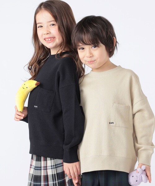 SHIPS(シップス)の「【WEB限定】SHIPS KIDS:100~160cm / NEW マイクロ ロゴ スウェット(スウェット・キッズ・ベージュ/ライトブルー/ブラック/グレー・100/110/120/130/140/150/160)」の18枚目の写真