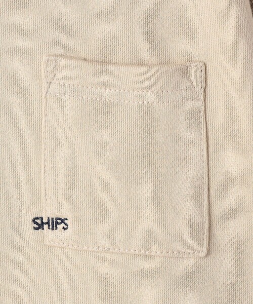 SHIPS（シップス）の「【WEB限定】SHIPS KIDS:100～160cm / NEW マイクロ ロゴ スウェット（スウェット・キッズ・ベージュ/ライトブルー/ブラック/グレー・100/110/120/130/140/150/160）」の7枚目の写真
