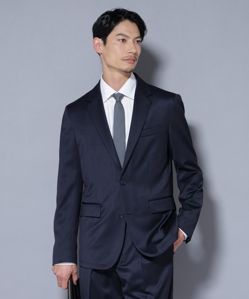 NANO universe（ナノユニバース）の「｢Damerino Select｣ ウールシルクベネシャンジャケット(セットアップ可)（テーラードジャケット・メンズ・チャコール/ネイビー・S/M/L）」の2枚目の写真