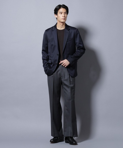 NANO universe（ナノユニバース）の「｢Damerino Select｣ ウールシルクベネシャンジャケット(セットアップ可)（テーラードジャケット・メンズ・チャコール/ネイビー・S/M/L）」の21枚目の写真