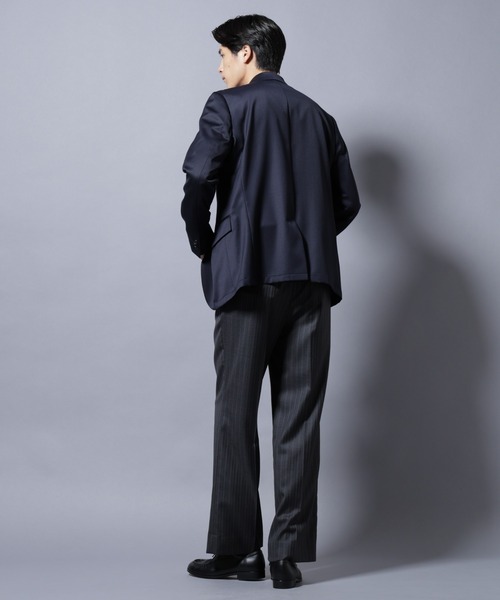 NANO universe（ナノユニバース）の「｢Damerino Select｣ ウールシルクベネシャンジャケット(セットアップ可)（テーラードジャケット・メンズ・チャコール/ネイビー・S/M/L）」の19枚目の写真