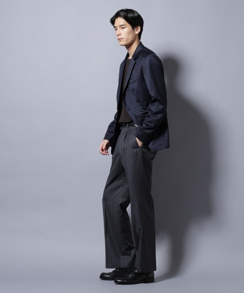 NANO universe（ナノユニバース）の「｢Damerino Select｣ ウールシルクベネシャンジャケット(セットアップ可)（テーラードジャケット・メンズ・チャコール/ネイビー・S/M/L）」の20枚目の写真