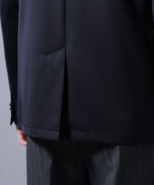 NANO universe（ナノユニバース）の「｢Damerino Select｣ ウールシルクベネシャンジャケット(セットアップ可)（テーラードジャケット・メンズ・チャコール/ネイビー・S/M/L）」の13枚目の写真
