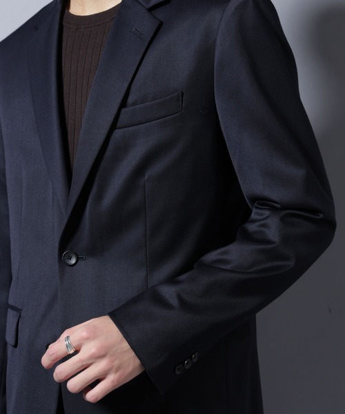 NANO universe（ナノユニバース）の「｢Damerino Select｣ ウールシルクベネシャンジャケット(セットアップ可)（テーラードジャケット・メンズ・チャコール/ネイビー・S/M/L）」の15枚目の写真