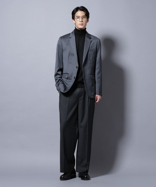 NANO universe（ナノユニバース）の「｢Damerino Select｣ ウールシルクベネシャンジャケット(セットアップ可)（テーラードジャケット・メンズ・チャコール/ネイビー・S/M/L）」の7枚目の写真