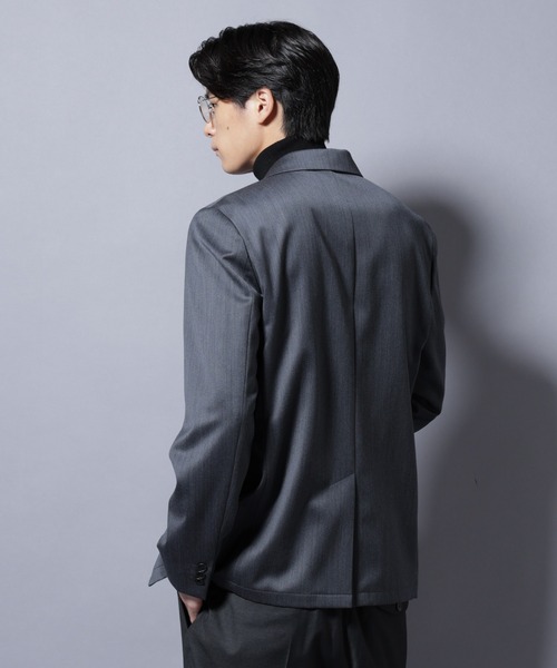 NANO universe（ナノユニバース）の「｢Damerino Select｣ ウールシルクベネシャンジャケット(セットアップ可)（テーラードジャケット・メンズ・チャコール/ネイビー・S/M/L）」の8枚目の写真