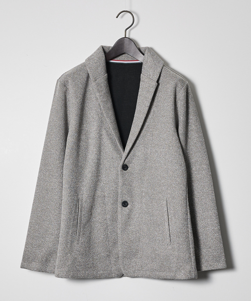 ABAHOUSE GRAY（アバハウスグレイ）の「ブークレ ボンディング ショールブルゾン / ストレッチ / 保温性（ブルゾン・メンズ・モカ/ネイビー/ブラック・46/48/50）」の19枚目の写真