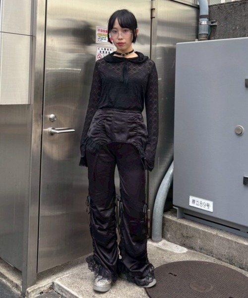 Candy Stripper（キャンディストリッパー）の「HOODED LACE トップス（その他トップス・レディース・ブラック/オフホワイト/ピンク・FREE）」の19枚目の写真