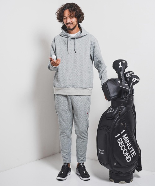 1minute 1second（ワンミニットワンセカンド）の「mpa3957-cable knit hoodie with heart patch パーカー(1M25F060)（パーカー・メンズ・ブラック/トップグレー・M/S/XL/L）」の6枚目の写真
