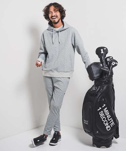 1minute 1second（ワンミニットワンセカンド）の「mpa3957-cable knit hoodie with heart patch パーカー(1M25F060)（パーカー・メンズ・ブラック/トップグレー・M/S/XL/L）」の3枚目の写真
