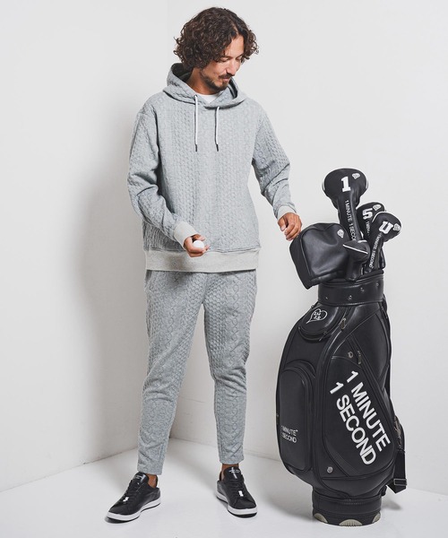 1minute 1second（ワンミニットワンセカンド）の「mpa3957-cable knit hoodie with heart patch パーカー(1M25F060)（パーカー・メンズ・ブラック/トップグレー・M/S/XL/L）」の5枚目の写真