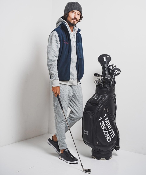 1minute 1second（ワンミニットワンセカンド）の「mpa3957-cable knit hoodie with heart patch パーカー(1M25F060)（パーカー・メンズ・ブラック/トップグレー・M/S/XL/L）」の4枚目の写真