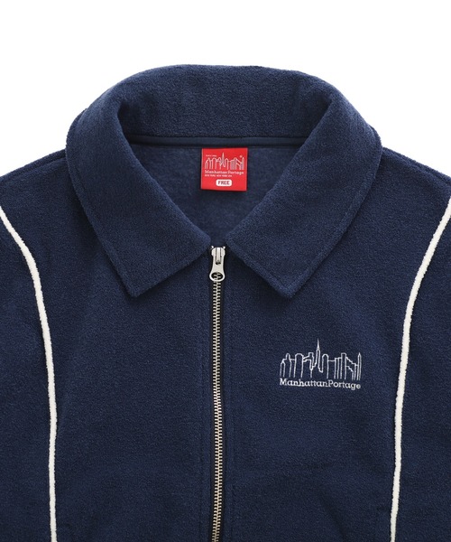 Manhattan Portage(マンハッタンポーテージ)の「Pile Outer(Women’s)(その他アウター・レディース・ネイビー/アイボリー・FREE)」の4枚目の写真