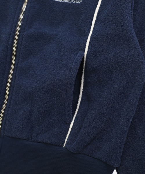 Manhattan Portage(マンハッタンポーテージ)の「Pile Outer(Women’s)(その他アウター・レディース・ネイビー/アイボリー・FREE)」の6枚目の写真