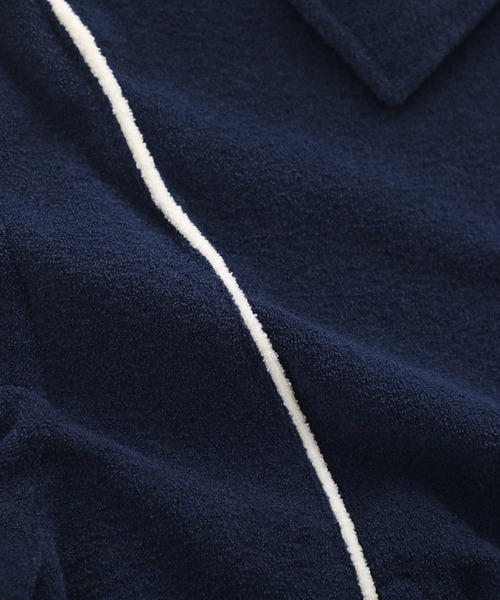 Manhattan Portage(マンハッタンポーテージ)の「Pile Outer(Women’s)(その他アウター・レディース・ネイビー/アイボリー・FREE)」の9枚目の写真