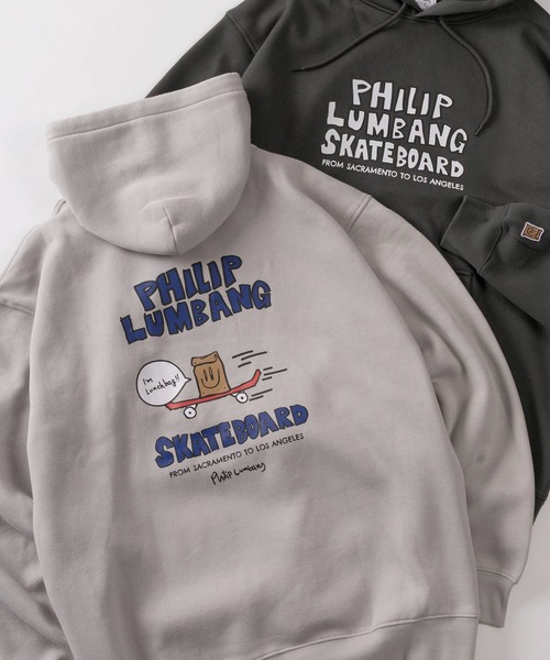 Philip Lumbang(フィリップランバン)の「【75】【Philip Lumbang/フィリップ・ランバン】グラフィックプリント 裏起毛 プルパーカー(パーカー・メンズ・ホワイト系その他/ホワイト/ダークグレー/ブルー系その他/グレー系その他/ブラック/チャコールグレー/グレー/ブルー/ブラック系その他・M/L/XL)」の7枚目の写真