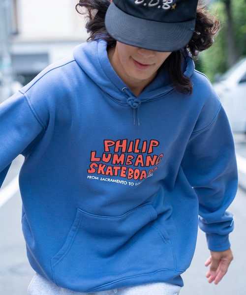 【ランブルフィッシュ】新品  プリント ジップアップ フーディー ストリート Philip Lumbang（フィリップランバン）の「【75】【Philip Lumbang