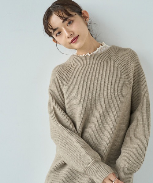 ワンピース RT-166299 ロープ柄ジャカード半袖ニットワンピース 49AV JUNKO SHIMADA