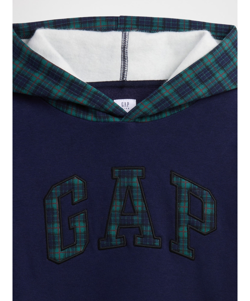 GAP(ギャップ)の「リラックスフィット GAPロゴパーカー (キッズ)(パーカー・キッズ・マルチ/ブルー系その他・110cm/120cm/130cm/140cm/150cm/160cm)」の4枚目の写真