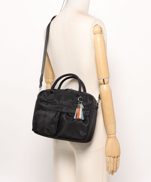 cheek(BAG)(チーク)の「W pocket 3way boston / ボストンバッグ(ボストンバッグ・レディース・グレー/カーキ/ベージュ/ブラック・FREE)」の15枚目の写真