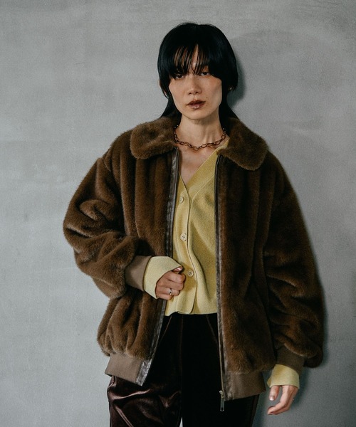 ミンク風ファーブルゾン 582423（ブルゾン）｜LEPSIM（レプシィム）の