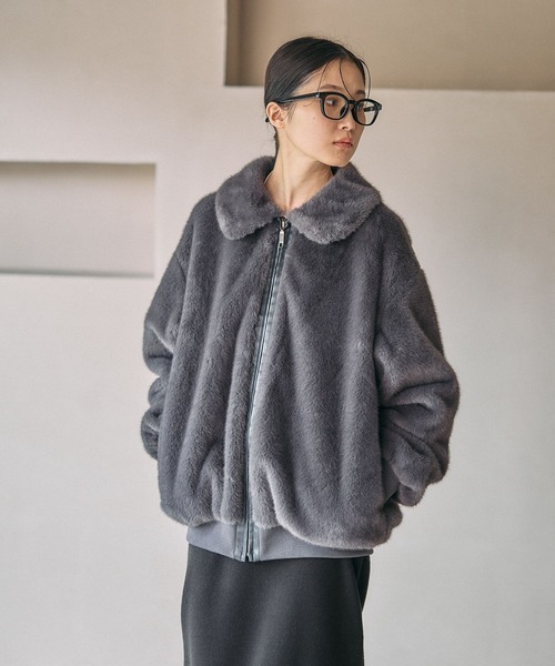 ミンク風ファーブルゾン 582423（ブルゾン）｜LEPSIM（レプシィム）の
