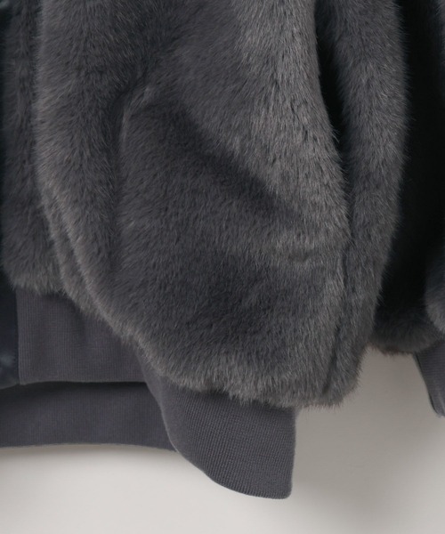 セール】ミンク風ファーブルゾン 582423（ブルゾン）｜LEPSIM