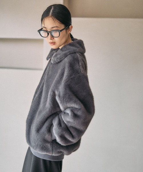 セール】ミンク風ファーブルゾン 582423（ブルゾン）｜LEPSIM