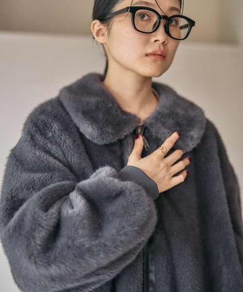 ミンク風ファーブルゾン 582423（ブルゾン）｜LEPSIM（レプシィム）の