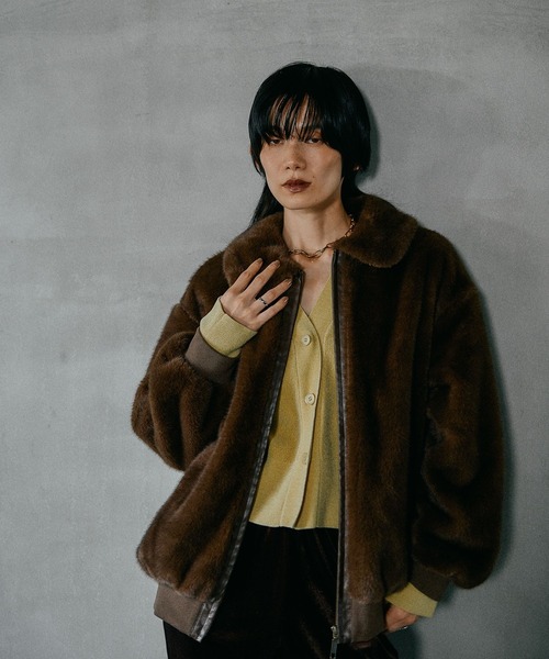 ミンク風ファーブルゾン 582423（ブルゾン）｜LEPSIM（レプシィム）の