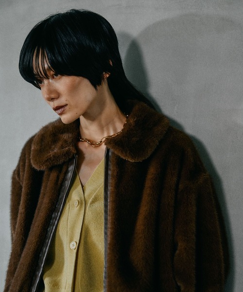 セール】ミンク風ファーブルゾン 582423（ブルゾン）｜LEPSIM