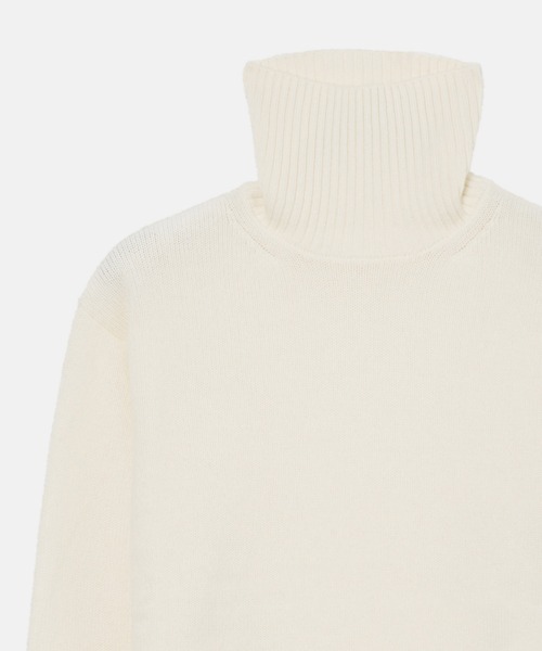 LE CIEL BLEU（ルシェルブルー）の「タートルネックニットプルオーバー / Turtle-Neck Knit Pullover（ニット/セーター・レディース・ブラック/ライトブルー/グレー/ライトグリーン/ホワイト/レッド・36）」の7枚目の写真