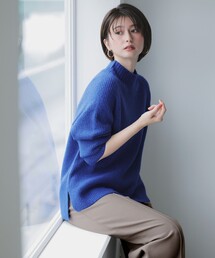 レディースのニット/セーター（ブルー・ネイビー/青色系