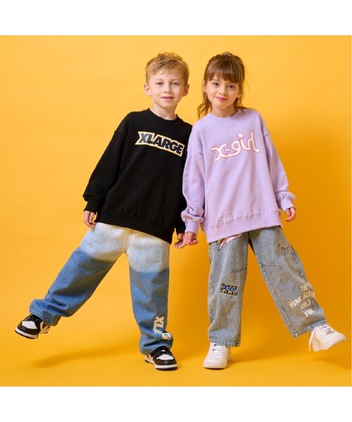 XLARGE KIDS(エクストララージキッズ)の「【DISNEY】バックプリントトレーナー(スウェット・キッズ・トップグレー/ブラック・90cm/100cm/120cm/140cm/130cm/110cm)」の5枚目の写真