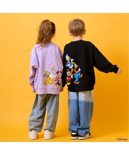 XLARGE KIDS(エクストララージキッズ)の「【DISNEY】バックプリントトレーナー(スウェット・キッズ・トップグレー/ブラック・90cm/100cm/120cm/140cm/130cm/110cm)」の6枚目の写真