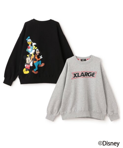 XLARGE KIDS(エクストララージキッズ)の「【DISNEY】バックプリントトレーナー(スウェット・キッズ・トップグレー/ブラック・90cm/100cm/120cm/140cm/130cm/110cm)」の7枚目の写真