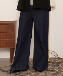 LUCY | LUCY/センタータックバギーフレアデニム(デニムパンツ)