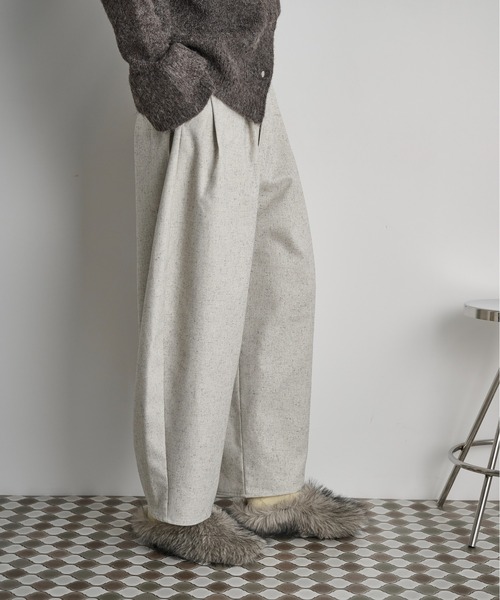 ミックスカルゼタックコクーンバレルパンツ（その他パンツ）｜THE YOn