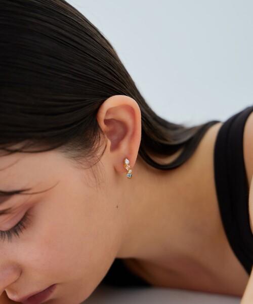 ete ビジュー ハグピアス ete（エテ） ピアス ビジュー ハグピアス レディース : ZOZOTOWN Yahoo