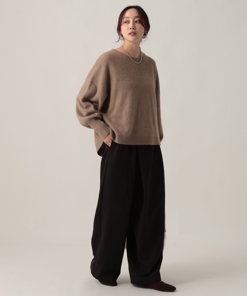 Elura（エルーラ）の「ラップ風ワイドパンツ/621810（その他パンツ・レディース・ブラック/ライトブルー・MEDIUM/LARGE）」の4枚目の写真