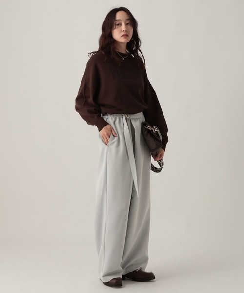 Elura（エルーラ）の「ラップ風ワイドパンツ/621810（その他パンツ・レディース・ブラック/ライトブルー・MEDIUM/LARGE）」の7枚目の写真