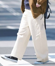 THREE FIFTY STANDARD（スリーフィフティースタンダード）の「ＴＨＲＥＥ　ＦＩＦＴＹ　ＳＴＡＮＤＡＲＤワイドベイカーパンツ〈オフホワイト〉（その他パンツ）」