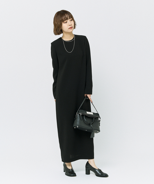 HARDY NOIR（アルディーノアール）の「《追加8》ダブルクロスミニマルロングドレス（ワンピース・レディース・ブラック・34/36/38/40）」の19枚目の写真