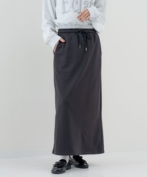 SABUROKU（サブロク）の「【SABUROKU】ウエスト切替 で こなれ感 アップ！スウェット スカート（スカート）」